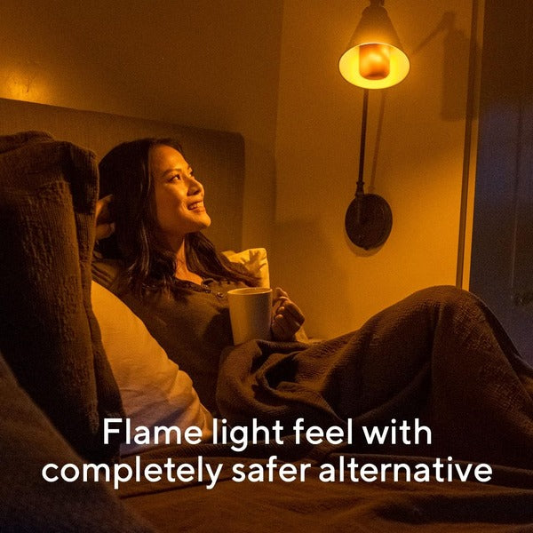 Flickering Flame Effect Bulb with Gravity Sensor and 3-Mode Settings All Vera Mart