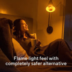 Flickering Flame Effect Bulb with Gravity Sensor and 3-Mode Settings All Vera Mart