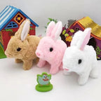 Hopping Bunny Toy with Battery Powered Motion and Soft Plush Fabric All Vera Mart