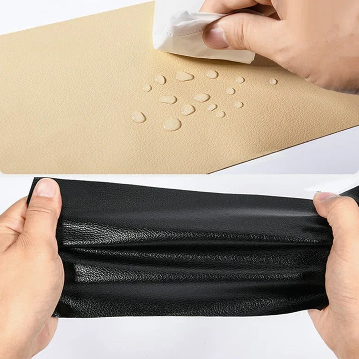 Self Adhesive PU Patch Sheet with Water Resistant Layer for Furniture and Car Seats, 20x54 Inches All Vera Mart