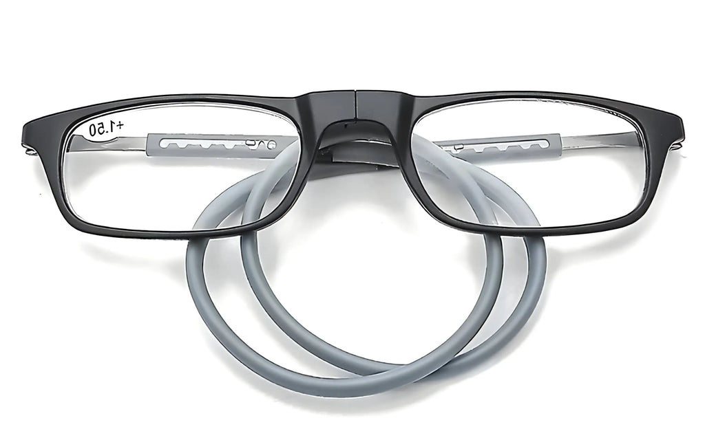 Reading Glasses with Magnetic Bridge and Hanging Neck Loop, Lightweight Unisex All Vera Mart
