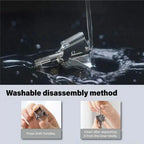 Nose Hair Trimmer with Manual Twist Action and Safety Blades, Compact Stainless Steel All Vera Mart