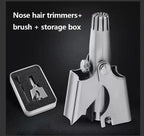 Nose Hair Trimmer with Manual Twist Action and Safety Blades, Compact Stainless Steel All Vera Mart
