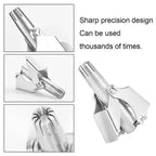 Nose Hair Trimmer with Manual Twist Action and Safety Blades, Compact Stainless Steel All Vera Mart