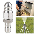 Sewer Jetter Nozzle with Pointed Stainless Tip and Universal Hose for Pressure Washers All Vera Mart