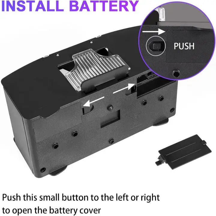 Automatic Card Shuffler with Dual Deck Capacity and Battery Power, Portable All Vera Mart