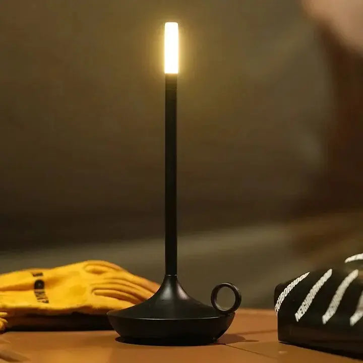 Rechargeable LED Table Lamp with Touch Dimming and Portable Wireless Use, 12-Hour Battery All Vera Mart