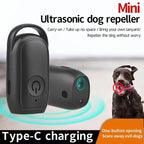 Ultrasonic Dog Deterrent with One-Button Activation and Pocket Clip, Replaceable Batteries All Vera Mart