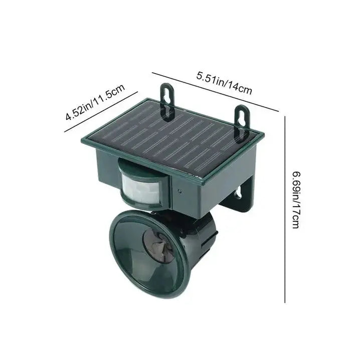 Motion Sensor Bird Repeller with Adjustable Sensitivity and Volume Control, Weatherproof All Vera Mart