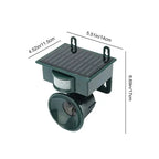 Motion Sensor Bird Repeller with Adjustable Sensitivity and Volume Control, Weatherproof All Vera Mart