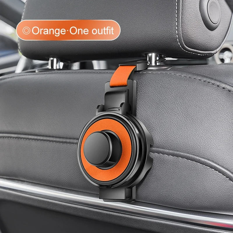 Headrest Organizer Hook with Cup Holder and Foldable Phone Stand All Vera Mart