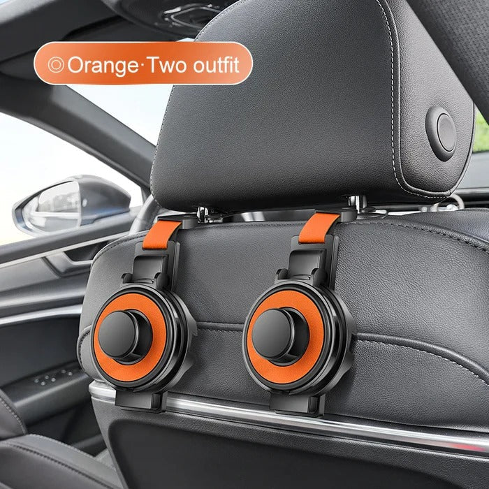 Headrest Organizer Hook with Cup Holder and Foldable Phone Stand All Vera Mart