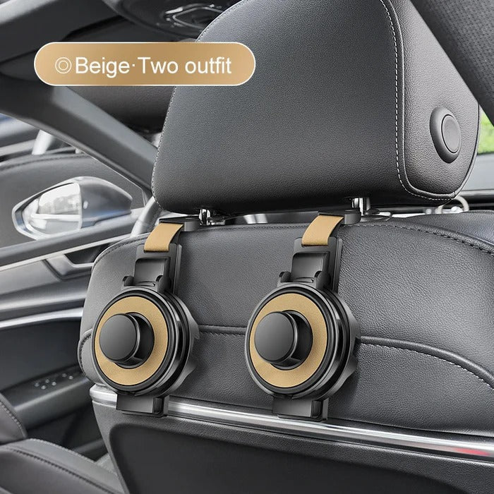 Headrest Organizer Hook with Cup Holder and Foldable Phone Stand All Vera Mart