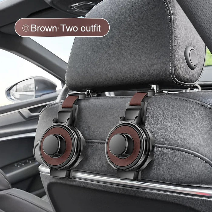 Headrest Organizer Hook with Cup Holder and Foldable Phone Stand All Vera Mart