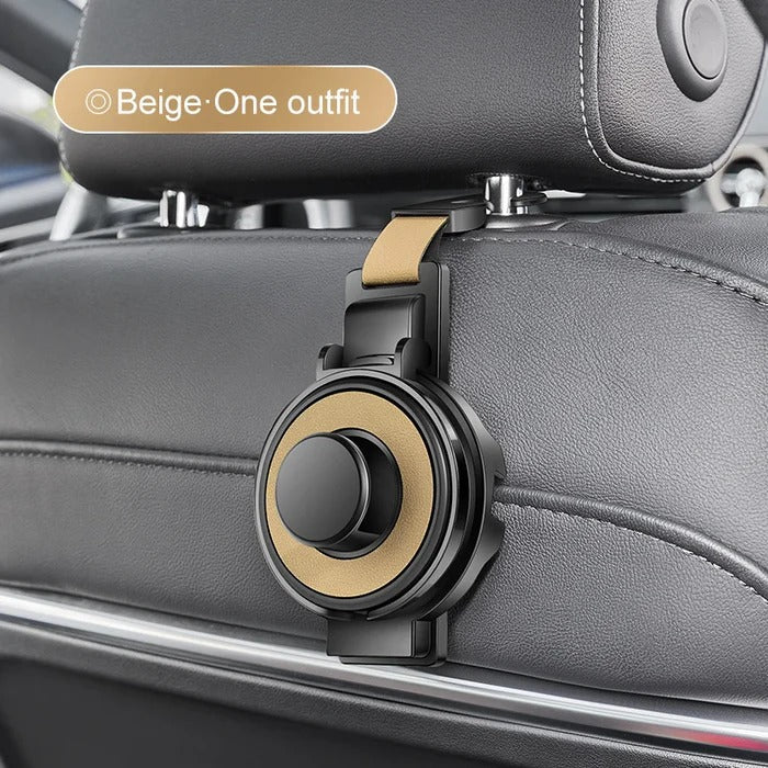 Headrest Organizer Hook with Cup Holder and Foldable Phone Stand All Vera Mart