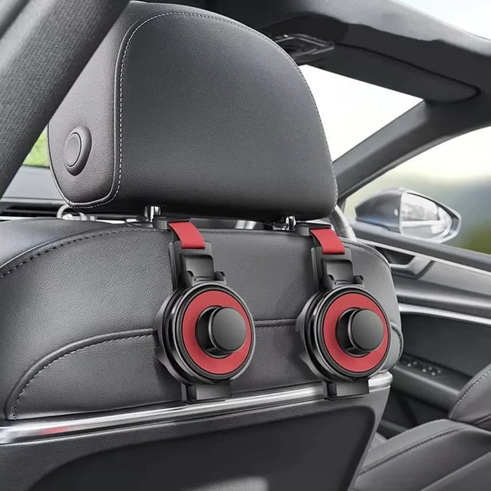 Headrest Organizer Hook with Cup Holder and Foldable Phone Stand All Vera Mart