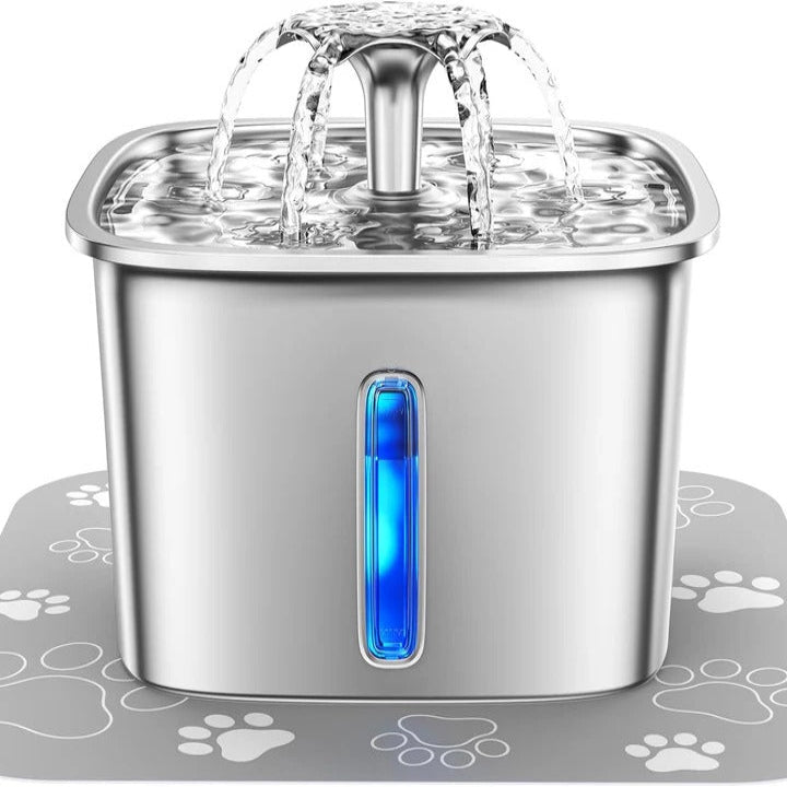 Cat Water Fountain with Five Stage Filter and Adjustable Flow Modes, Quiet Pump All Vera Mart