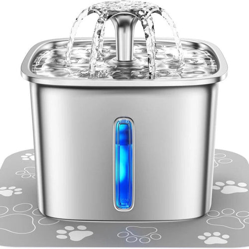 Cat Water Fountain with Five Stage Filter and Adjustable Flow Modes, Quiet Pump All Vera Mart