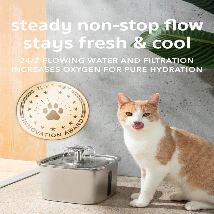 Cat Water Fountain with Five Stage Filter and Adjustable Flow Modes, Quiet Pump All Vera Mart