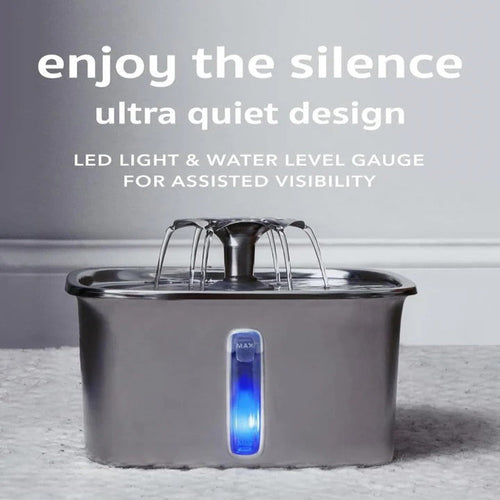 Cat Water Fountain with Five Stage Filter and Adjustable Flow Modes, Quiet Pump All Vera Mart