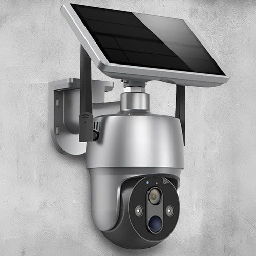 Outdoor Security Camera with 360 Degree Rotating Lens and Solar Rechargeable Battery All Vera Mart
