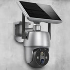 Outdoor Security Camera with 360 Degree Rotating Lens and Solar Rechargeable Battery All Vera Mart