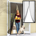 Magnetic Door Screen with Automatic Closure and Adjustable Mesh Panels All Vera Mart