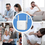 WiFi Repeater with Dual High Gain Antennas and 300 Mbps Speed, 300 Sq Meter Coverage All Vera Mart