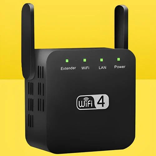 WiFi Repeater with Dual High Gain Antennas and 300 Mbps Speed, 300 Sq Meter Coverage All Vera Mart
