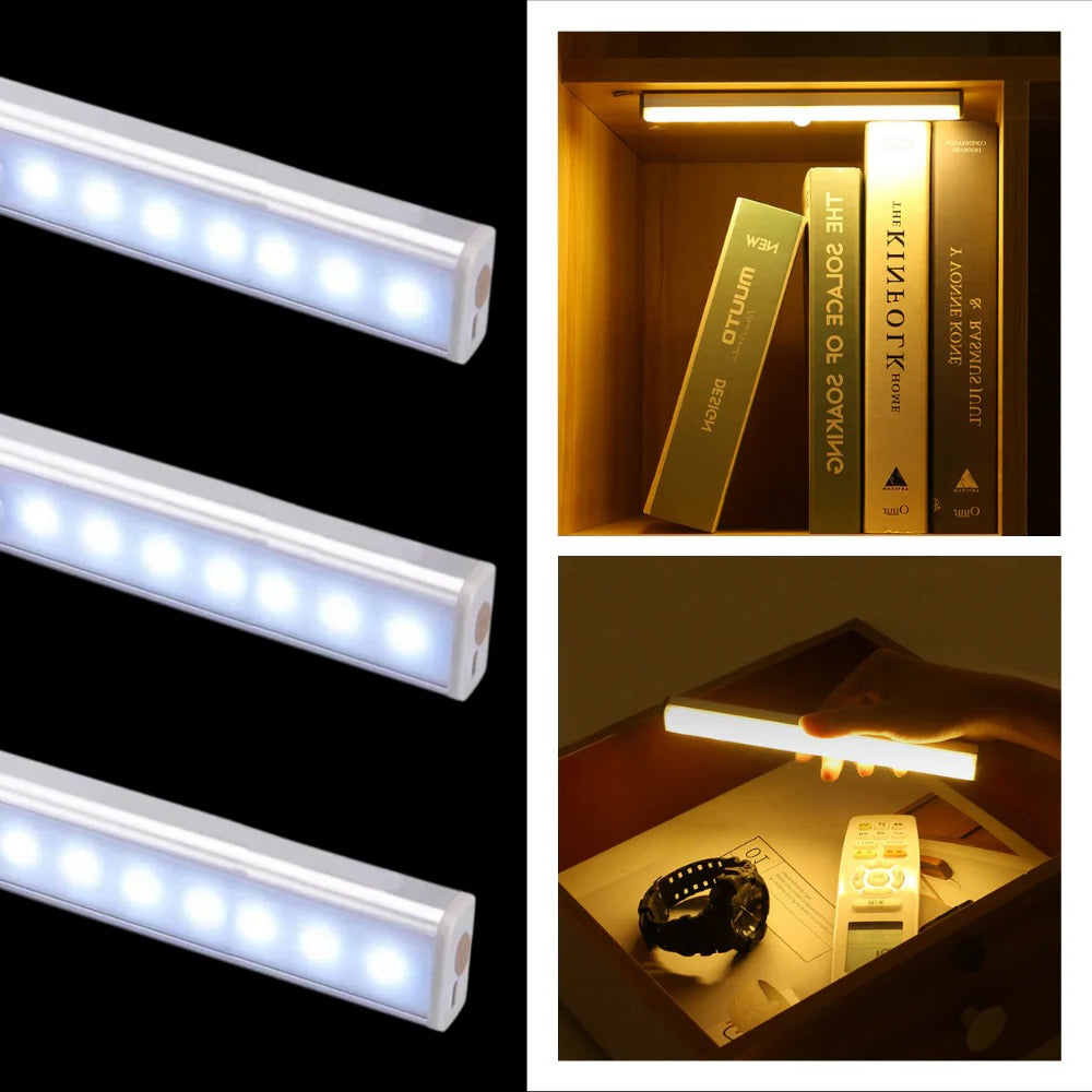 Motion Sensor LED Light with Magnetic Mounting and Auto Shutoff, 9.8ft Detection Range All Vera Mart
