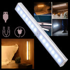 Motion Sensor LED Light with Magnetic Mounting and Auto Shutoff, 9.8ft Detection Range All Vera Mart