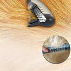 Dual Sided Pet Grooming Rake with Rounded Stainless Steel Teeth and Dematting Comb All Vera Mart