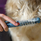 Dual Sided Pet Grooming Rake with Rounded Stainless Steel Teeth and Dematting Comb All Vera Mart