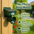 Bird Repeller with Solar Panel and Motion Sensor, Outdoor Sound Deterrent All Vera Mart