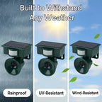 Bird Repeller with Solar Panel and Motion Sensor, Outdoor Sound Deterrent All Vera Mart