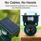 Bird Repeller with Solar Panel and Motion Sensor, Outdoor Sound Deterrent All Vera Mart