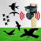 Bird Repeller with Solar Panel and Motion Sensor, Outdoor Sound Deterrent All Vera Mart
