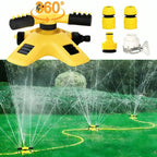 Garden Sprinkler with 4 Adjustable Nozzles and 360 Degree Rotation All Vera Mart