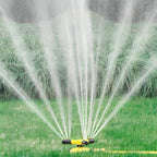 Garden Sprinkler with 4 Adjustable Nozzles and 360 Degree Rotation All Vera Mart