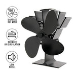 Heat Powered Stove Fan with Automatic Temperature Activation