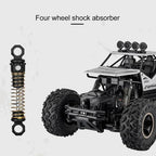 Rechargeable 1:12 Scale 4WD Remote Control Monster Truck with Two Battery Packs and a 2.4GHz Controller
