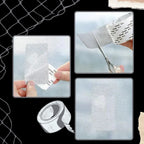 Fiberglass Screen Repair Tape with Waterproof Adhesive and Scissor-Cuttable Design All Vera Mart