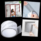 Fiberglass Screen Repair Tape with Waterproof Adhesive and Scissor-Cuttable Design All Vera Mart