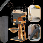 Cat Scratch Pad with Adhesive Backing and Tear Resistant Material, Multi-Surface Compatible All Vera Mart
