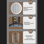 Rechargeable Desktop Air Purifier with Dual Filters and Negative Ion Technology All Vera Mart