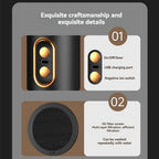 Rechargeable Desktop Air Purifier with Dual Filters and Negative Ion Technology All Vera Mart