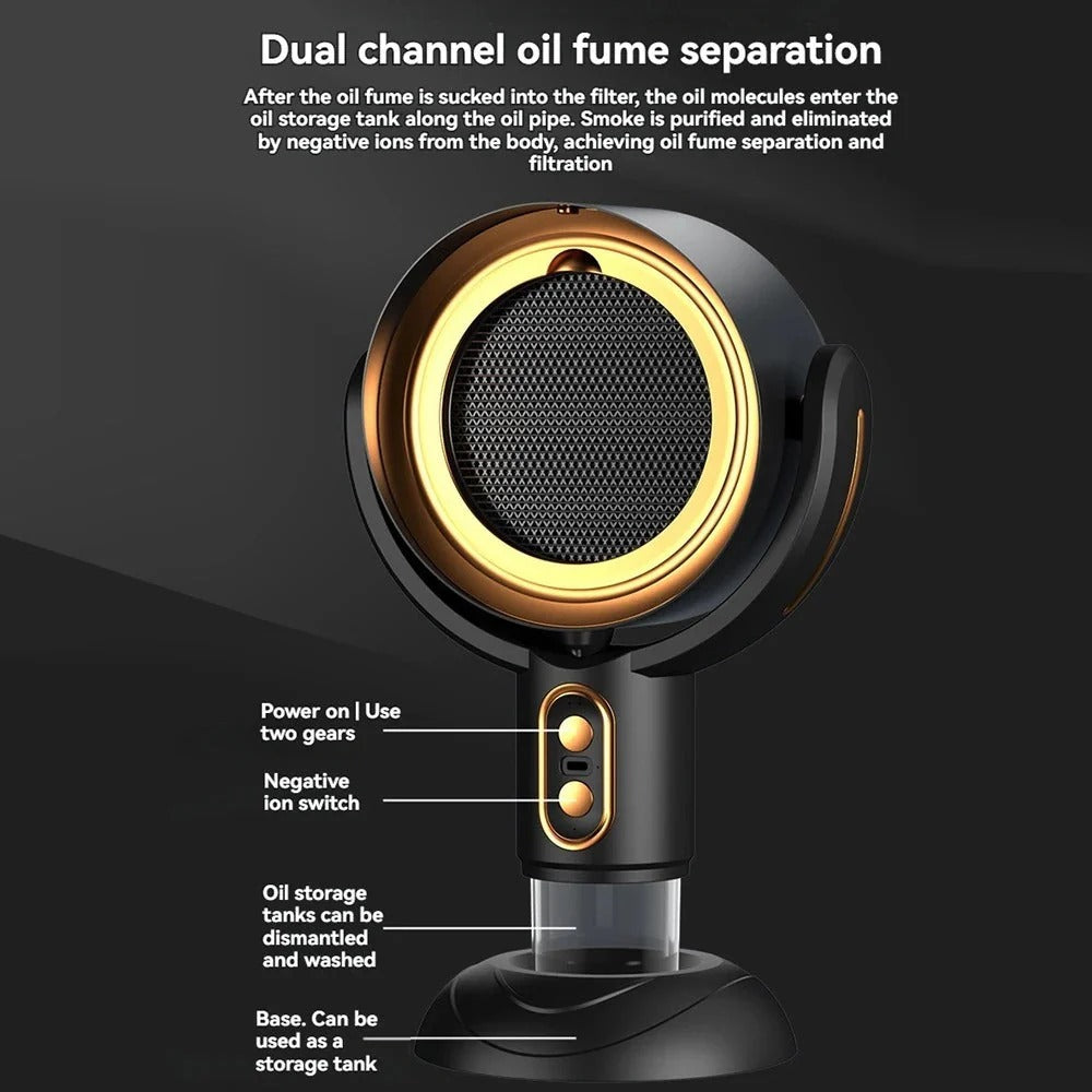 Rechargeable Desktop Air Purifier with Dual Filters and Negative Ion Technology All Vera Mart