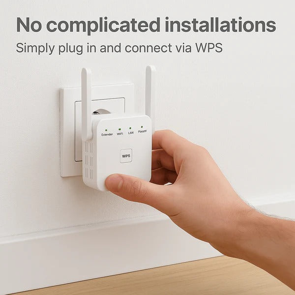 WiFi Signal Booster with Dual Band Coverage and 1000 Foot Range All Vera Mart