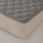 Temperature Regulating Mattress Pad with Quilted Airflow Design and Anti-Slip Backing All Vera Mart