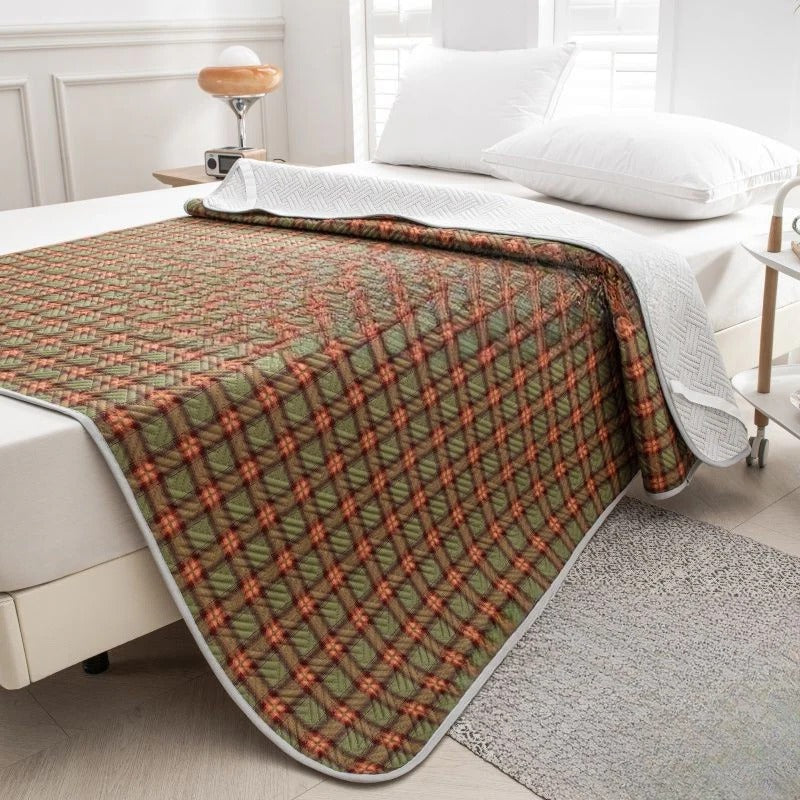 Temperature Regulating Mattress Pad with Quilted Airflow Design and Anti-Slip Backing All Vera Mart